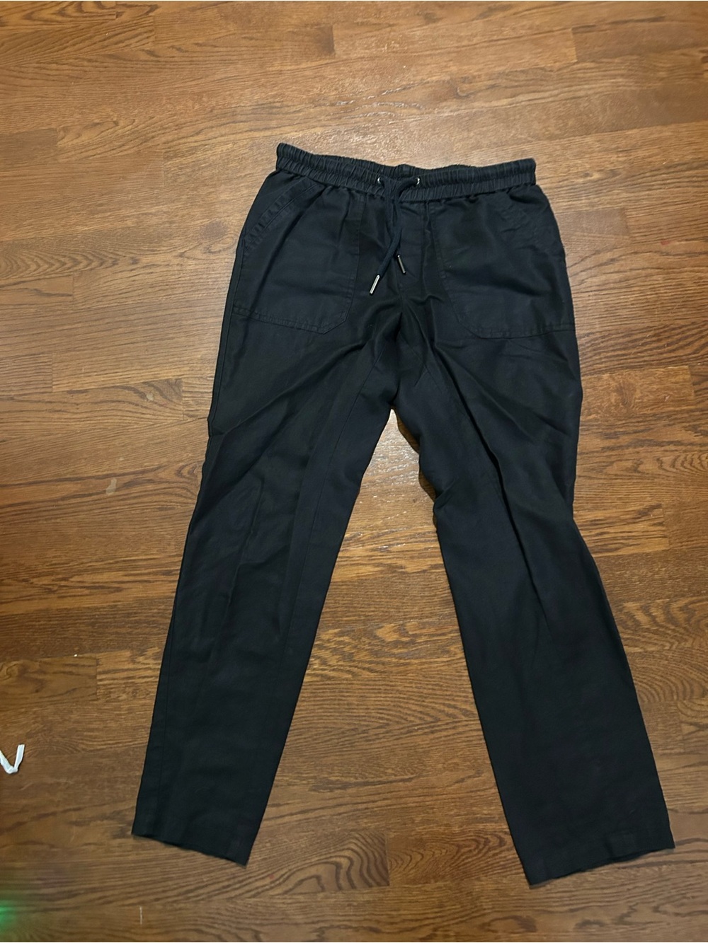 Quince Black Drawstring Jogger Pants